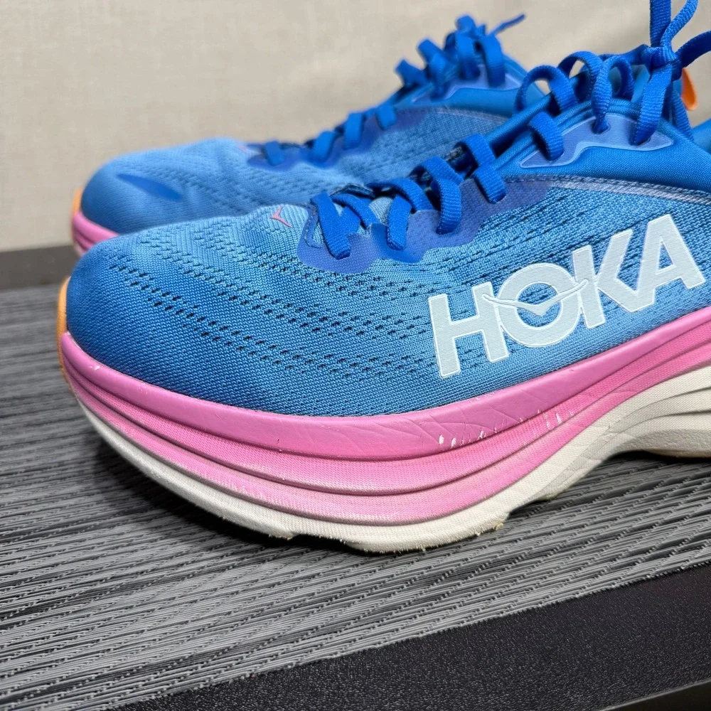 Hoka One Bondi 8 Shoes - Womens 10 - Blue Running 1127952 CSAA Comfort